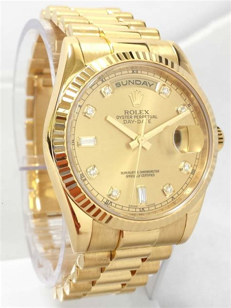 rolex 118238 retail|18k presidential Rolex diamond bezel.